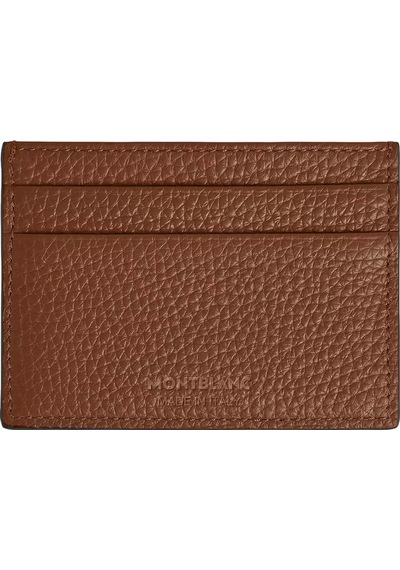 Mont Blanc Montblanc Grain Deri 5 Bölmeli Kartlık 221392 Kahverengi