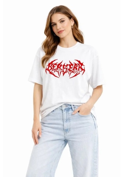 De'charme Baskılı T-shirt Yazlık Kısa Kol Bisiklet Yaka Rahat Kalıp Tişört - Beyaz