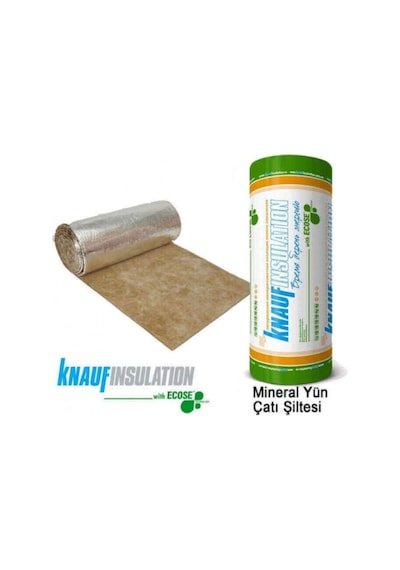 Knauf Earthwool 044 043 Çatı Şiltesi Alüminyum Folyolu 10 CM