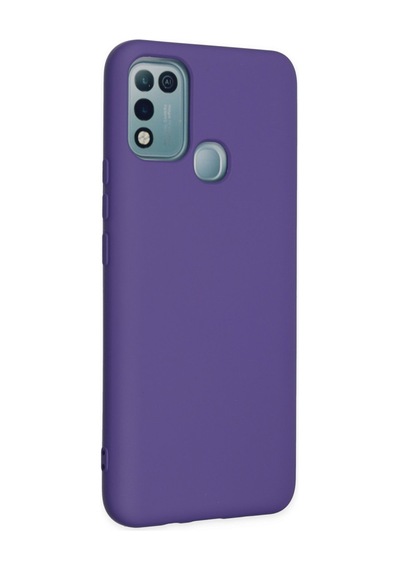 İnfinix Hot 10 Play Uyumlu Kılıf Nano İçi Kadife Silikon - Mor