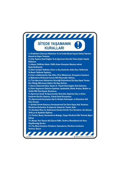 Sitede Yaşamanın Kuralları