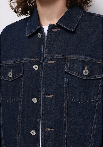 Colin's Colins Oversize Fit Düğmeli Astarsız Erkek Koyu Mavi Ceket Cl1076080 Q1.v1 Dn44498 Denim Colin's Colins Oversize Fit Düğmeli Astarsız Erkek Koyu Mavi Ceket Cl1076080 Q1.v1 Dn44498 Denim