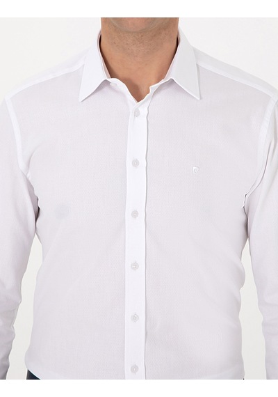 Pierre Cardin Erkek Beyaz Gömlek Desenli 50312180-vr013 Beyaz