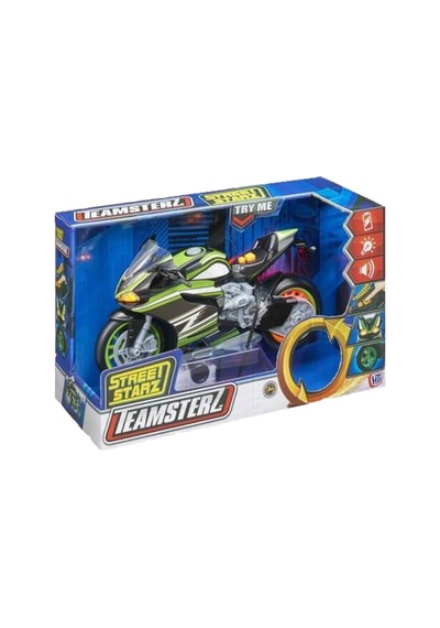 Teamsterz Street Moverz Sesli ve Işıklı Motorsiklet Yeşil