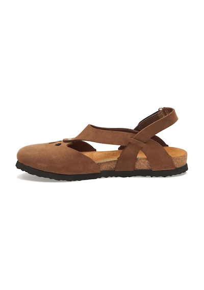 Comfortfusse Megan - Kadın Ortopedik Hakiki Deri Sandalet Kum