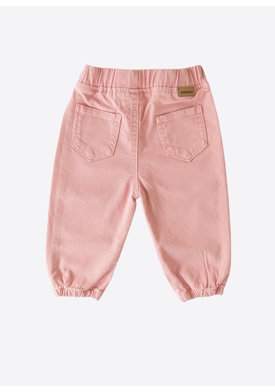 Kitikate Organik Gabardin Bebek Pantolon Pembe Pembe