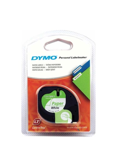 Dymo Letratag Şerit Kağıt 12 mm x 4 Mt Beyaz 91200 S0721510