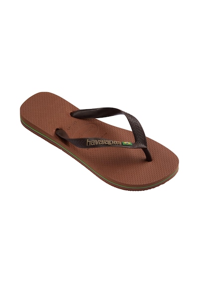 Havaianas Brasil Logo Erkek Kahverengi Parmak Arası Terlik-14352