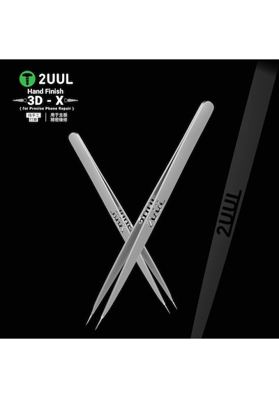 2uul Tw02 El İşçiliği 3d-x Desenli Hassas Anti-statik Düz Uçlu Entegre Cımbızı