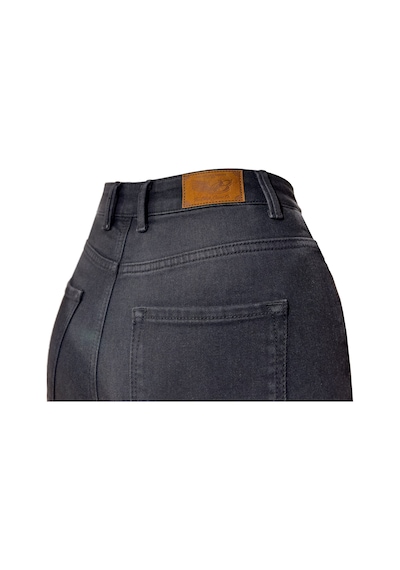 The Biker Jeans Lucy Black Cordura Korumalı Motosiklet Kot Pantolonu Antrasit