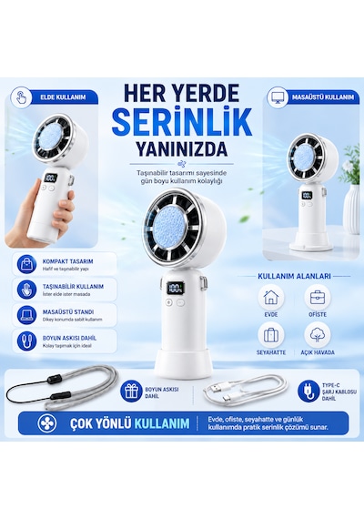 Taşınabilir El Vantilatörü Ve Masaüstü Fanı, 200 Kademeli Ayarlanabilir Hız, Dijital Ekranlı, Şarj Edilebilir Mini Fan, Çıkarılabilir Masaüstü Standlı, Sessiz Güçlü Soğutucu Fan Taşınabilir El Vantilatörü Ve Masaüstü Fanı, 200 Kademeli Ayarlanabilir Hız, Dijital Ekranlı, Şarj Edilebilir Mini Fan, Çıkarılabilir Masaüstü Standlı, Sessiz Güçlü Soğutucu Fan