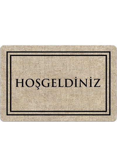 Evaşk Kapı Önü Paspası Vinil Kaymaz Tabanlı 45 X 70 Evaşkdm12066