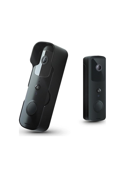 Yeco Bd-10 Akıllı Görüntülü Kapı Zili Hareket Sensörlü, Ip66, Wifi, Çift Yönlü Ses Siyah