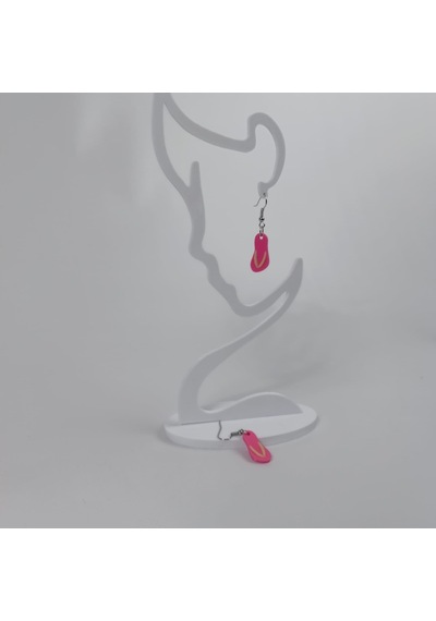 3d Tasarım Terlik Küpe çok renkli