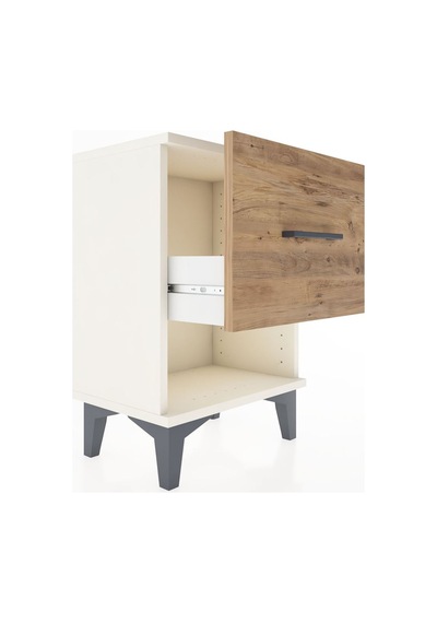 Arges Komodin Tek Çekmeceli 44x30x64 Aytaşı-çam Aytaşı