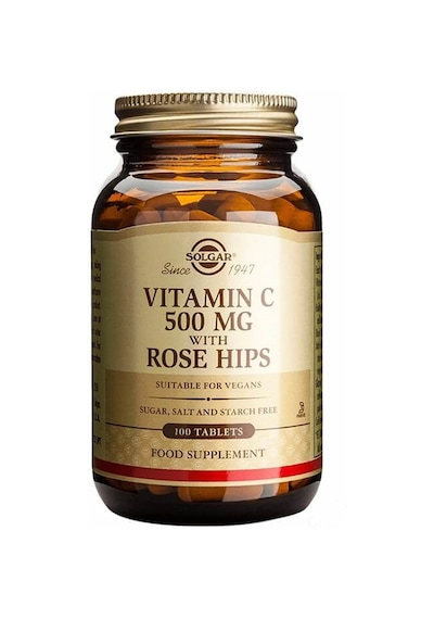 Solgar Vitamin C 500 MG With Rose Hips 100 Tablet