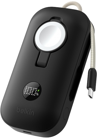 Belkin Boostcharge Pro 10k Mah Power Bank, Apple Watch Şarj Cihazlı, Entegre Örgülü Usb-c Kablo Ve Dijital Ekranlı Taşınabilir Şarj Cihazı, 45 W, Siyah Belkin Boostcharge Pro 10k Mah Power Bank, Apple Watch Şarj Cihazlı, Entegre Örgülü Usb-c Kablo Ve Dijital Ekranlı Taşınabilir Şarj Cihazı, 45 W, Siyah
