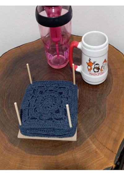 Örgü Motif Standı Hobi Standı 15x15cm Mdf Diğer