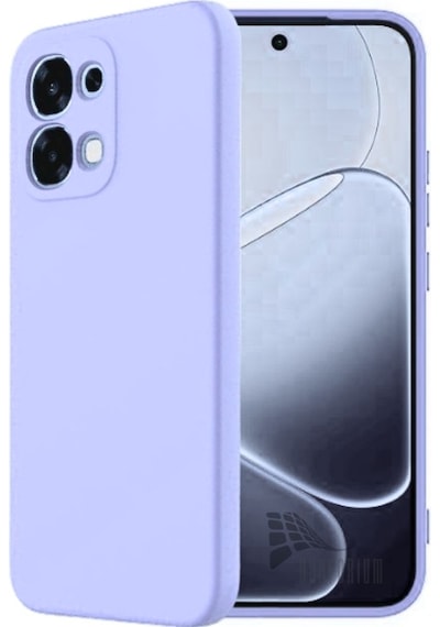 Oppo A6 Pro Uyumlu Silikon Kılıf - Pastel Renk Tonu Kamera Korumalı Esnek Kapak - Lila Lila