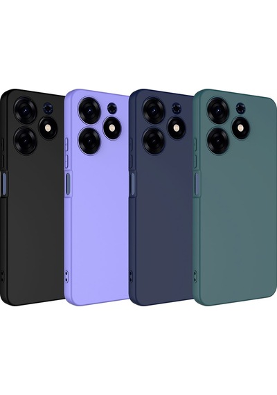 Rba Aksesuar Tecno Spark 10 Pro Kılıf Rba Mara Lansman Kapak - Lila Çok Renkli