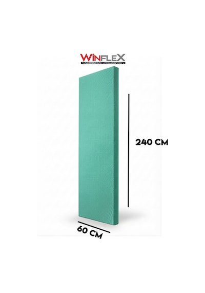 60x240cm - Akustik Kumaş Kaplı Panel Su Yeşil