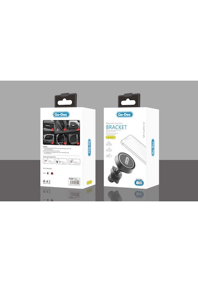 Go Des GD-HD621 Araç İçi Magnetik Telefon Tutucu Havalandırma Tasarım - ZORE-267367