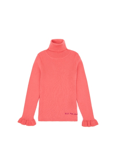 U.S. Polo Assn.  Kız Çocuk Nar Çiçeği Balıkçı Yaka Kazak 50297166-VR239