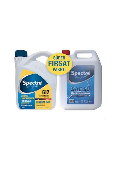 Spectre Mavi Antifriz 3 Litre Distile Saf Su 5 Litre
