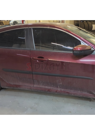 S-dizayn Honda Civic Abs Plastik Yan Kapı Çıtası 2016-2021 A+ Kalite