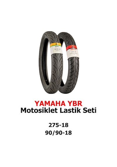 Yamaha Ybr Motosiklet Lastiği 275-18 Tl Ve 90/90-18 Tl