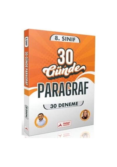 Paraf 8. Sınıf 30 Günde Paragraf 30 Deneme