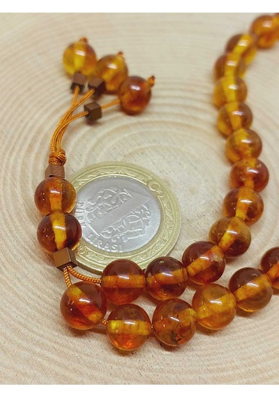Kehribar Taşı Tesbih 33'lük 8mm 23475 Çok Renkli