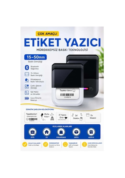 Yk Desıgn U1 Printer Etiket Yazıcı