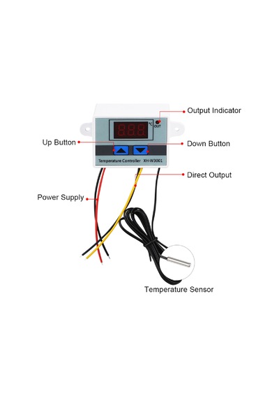 Dijital Sıcaklık Kontrol Termostatı 12v