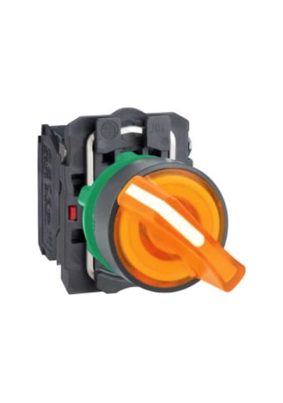 Cat Ak2561-220v ,2-konum/kontak-1a Sarı-220v Kalıcı M22 Anahtar