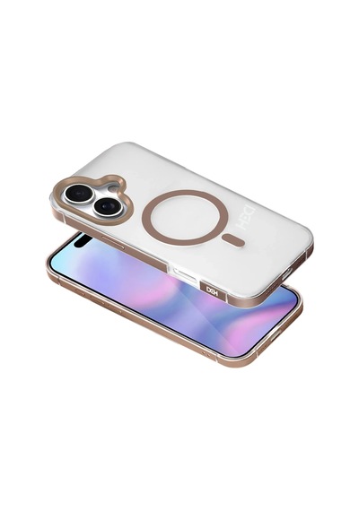 Apple Uyumlu iPhone 17 Hbc-394 Himalayas Magsafe Kapak - Çöl Titanyum