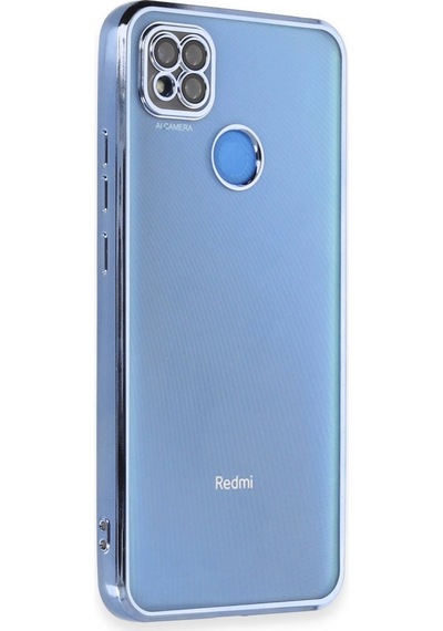Xiaomi Redmi 9c Kılıf Razer Lensli Silikon - Açık Mavi -