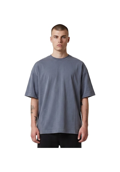 Sportive Corin Oversize Erkek Antrasit Günlük Stil T-shirt 26ye0016-kgrı Gri