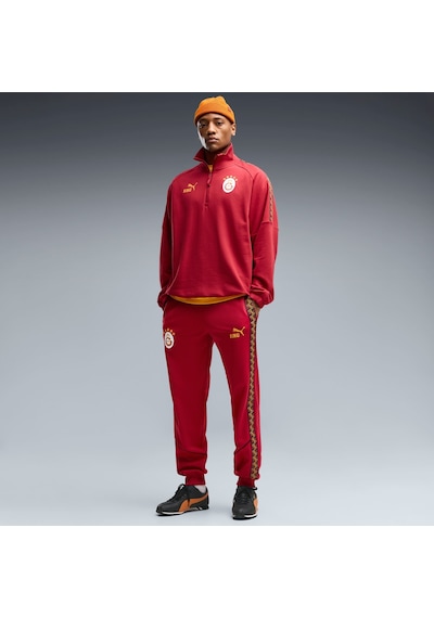 Puma Galatasaray Kıng Erkek Fermuarlı Geniş Kesim Sweatshırt 787645 01 Kırmızı