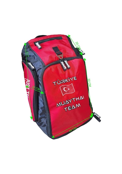 Dragondo Drgn Mbag25 Multimodal Sırt Çantası Muaythai Team Nakışlı Kırmızı Çanta