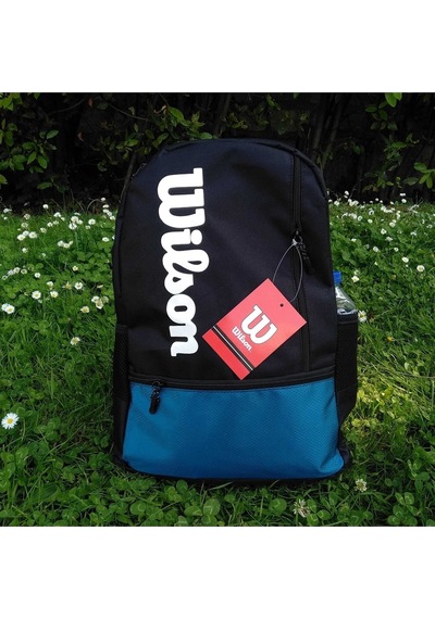 Shopiolog Wilson Petrol Mavi Sırt Çantası Unisex Çift Gözlü Çanta Mavi