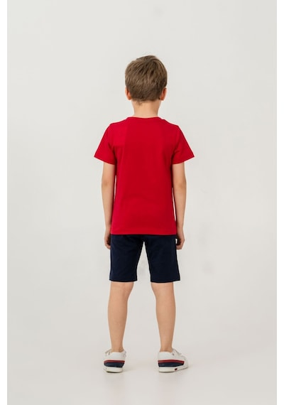 U.S. Polo Assn. Erkek Çocuk Kırmızı Bermuda Takım Us2471-c-v1