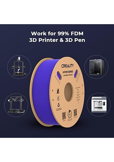 Creality Hyper Pla Filament 1,75 Mm, Yüksek Hızlı 3d Baskı İçin Tasarlanmıştır, 1 Kg Karton Makara,