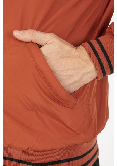 Maraton Sportswear Regular Erkek Hakim Yaka Uzun Kol Kiremit Mont 21379-kiremit Kiremit