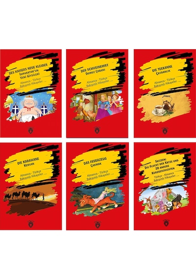Almanca-Türkçe Bakışımlı Hikaye Seti 6 Kitap