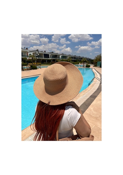 Zeora Home Kadın Jüt Hasır Görünümlü Plaj Çantası Ve Geniş Kenarlı Şapka Seti Yazlık Tatil Omuz Çantası Plaj Kombini Bej Bej Zeora Home Kadın Jüt Hasır Görünümlü Plaj Çantası Ve Geniş Kenarlı Şapka Seti Yazlık Tatil Omuz Çantası Plaj Kombini Bej Bej