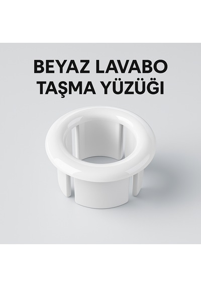 Şık Ve Uyumlu Tasarımıyla Beyaz Lavabo Taşma Yüzüğü Standart Mo Beyaz