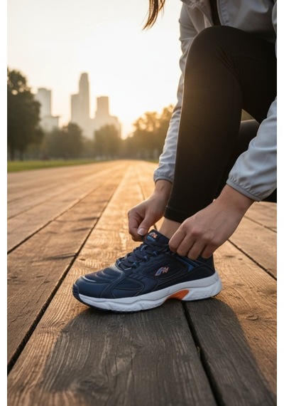 Enoch Erkek Spor Ve Yürüyüş Ayakkabısı Tam Ortopedik Tabanlı Kalın Tabanlı Retro Dad Shoe 2332 Lacı