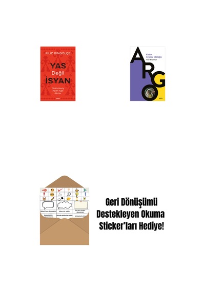 Yas Değil İsyan + Kadın Argosu Sözlüğü + Okuma Sticker'ları