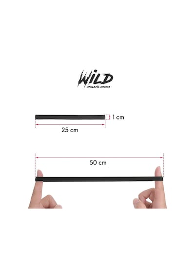 Wild Athletic Kaydırmaz Spor Elastik Saç Bandı Tokası Beşli